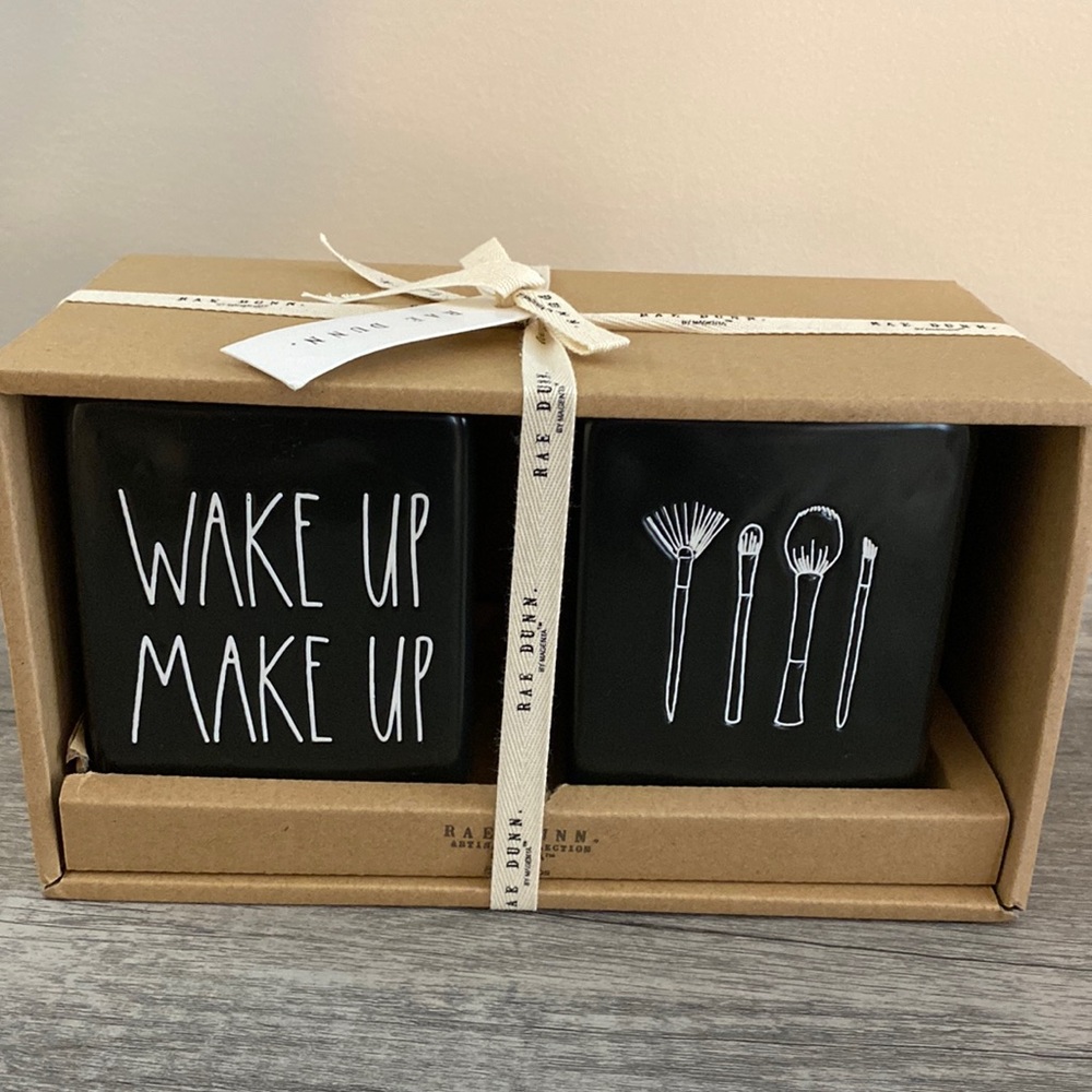 Rae Dunn Square Makeup Brush Holders